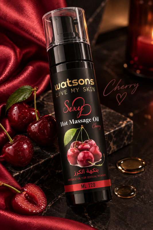 زيت المساج بنكهه الكرز 🍒